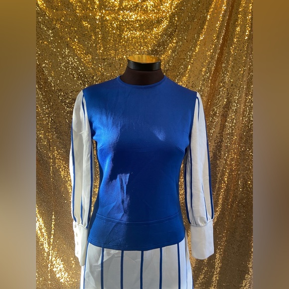 💙Sebastian Made in Italy - Blue & White 60’s Dress💙 - Picture 4 of 4